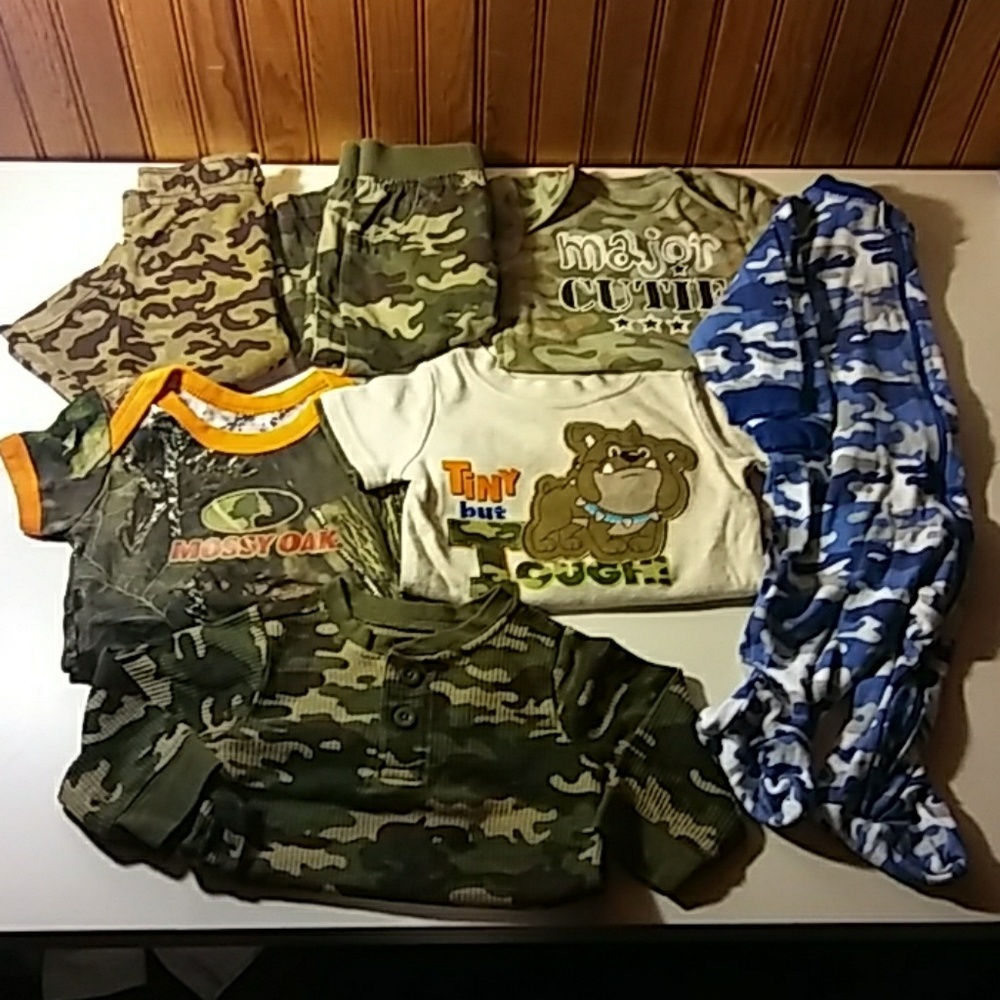 Camouflage baby lot 7 items